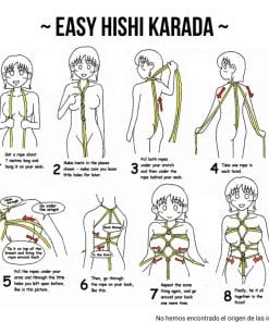 instrucciones de como hacer un hishi karada fácil paso a paso