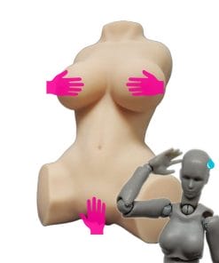 mini-busto torso realista pequeño masturbador